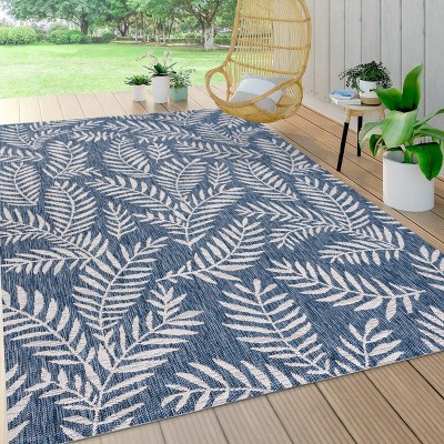 JONATHAN Y Nevis Palm Frond Indoor/Outdoor Area Rug