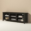GlasFlength TV Stands and Consoles Entertainment Center with Open Shelves and Cable Management for Living Room, Black, 15.5"*70"*23" - 2 of 4