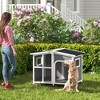 PawHut Cabin-Style Wooden Dog House for Large Dogs Outside with Openable Roof & Giant Window, Big Dog House Outdoor & Indoor, Dog Furniture - 2 of 4