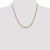 Black Bow Jewelry 4.5mm, 10k Yellow Gold, Concave Figaro Chain Necklace - 2 of 4