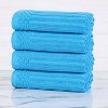 Modern Ribbed Cotton  Assorted Towel Set by Blue Nile Mills - 2 of 4