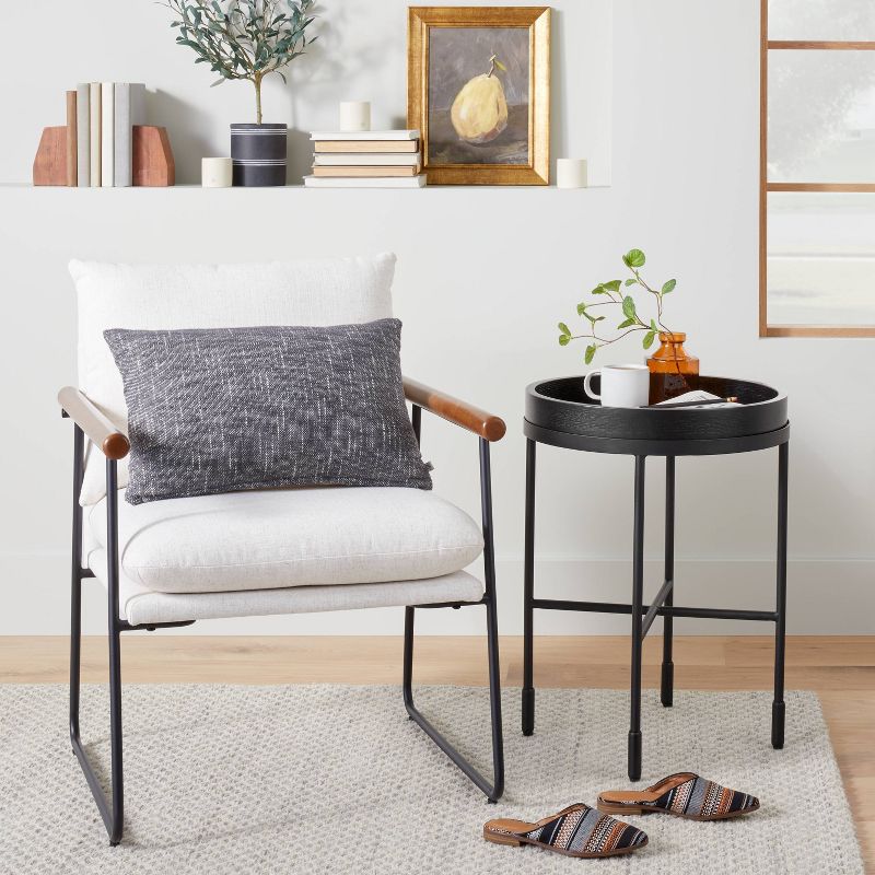 Wood &#38; Metal Accent Side Table - Black - Hearth &#38; Hand&#8482; with Magnolia, 3 of 15