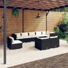 vidaXL Garden Lounge Set Black, Cream - 2 of 4