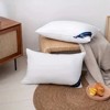 FONTOI 2 Pack Bed Pillow with Machine Washable Cover, All-Season Comfort for King Size, Perfect for Home, Hotel, Bed, White, 18"*3"*33" - 4 of 4