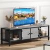 TROPOW 65 Inch TV Stand Up to 75 Inches TVs, Modern Entertainment Center with Storage Cabinet, Wide TV Console with Adjustable Feet - 2 of 4