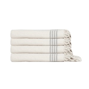 Whisper Weight Natural Turkish Hand / Kitchen Towel Bundle Beige Bundle - 1 of 4