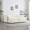 NicBex Couches for Living Room Modern L Shape Sectional Sofa Couch with 2-Piece of Ottomans Chenille Upholstered 2 Seater Sleeper Sofa, White - 3 of 4