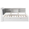 NicBex Twin Size Modern Wooden Daybed with Padded Trundle, Storage Headboard and Rotatable Shelves for Bedroom and Living Room - 3 of 4
