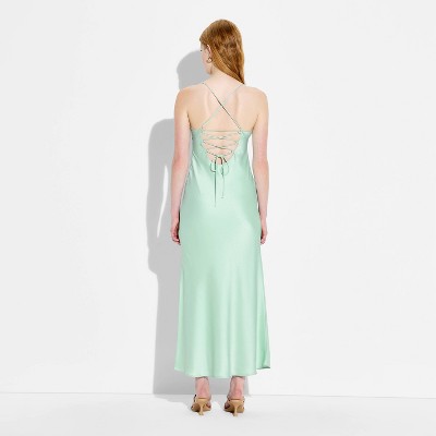 Женские платья Wild Fable Women's Maxi Sequin Satin Empire Waist Dress - Wild Fable™ Light Yellow M — фото 2