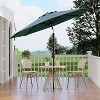 Jojoka 9Ft Patio Umbrella,8 Sturdy Ribs Outdoor Table Umbrella with Crank Lift & Push Button Tilt - 3 of 4