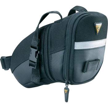 Topeak Aero Wedge Seat Bag: Strap-on, Medium, Black