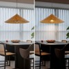 LLHZSY Industrial Farmhouse 1-Light Oversized Cone Pendant Kitchen Island Light - 24.8 in. - 4 of 4