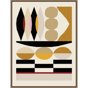 Amanti Art Abstract composition 25 by Nktn Canvas Wall Art Print Framed 23 x 30-in. - 1 of 4