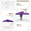 EAGLE PEAK Slant Leg Pop-up Canopy Tent Easy One Person Setup Instant Outdoor Beach Canopy Folding Portable Sports Shelter - 2 of 4