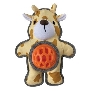 fouFIT Hide 'n Seek Bellies Giraffe Interactive Squeak Dog Toy - 11" - 1 of 4