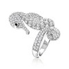 Ross-Simons 2.00 ct. t.w. White Zircon Seahorse Ring With Single Black Spinel in Sterling Silver - 3 of 4