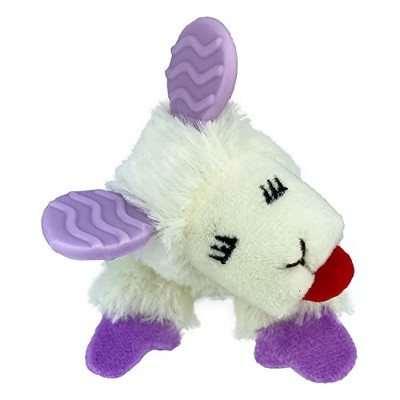 Multipet Small Kitten Lamb Chop with Teething Ears Cat Toy