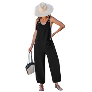 Women's Chic Sleeveless Wide-Leg Jumpsuit for Summer - Cupshe - 1 of 4