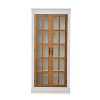 Bella Depot Rustic 71.2''H China Cabinet Display Cabinet with Glass Doors for Hallways Living Room - 4 of 4