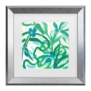 Trademark Fine Art - June Erica Vess  Jungle Melody Ii Matted Framed Art - 1 of 4