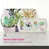 Pimpernel Succulents Rectangular Snack Tray with Handles - 15.1" x 6.5" Melamine Botanical Platter for Coffee, Breakfast, or Sweets - Dishwasher-Safe - 4 of 4