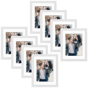 Golden State Art 11x14 MDF Picture Frame 0.87 Inch Thickness for 8.5x11 Picture - Pack of 8 - 1 of 4