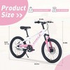 RISOKEYS 20 Inch Single Speed Mountain Bike for Kids Age 7-10,Front Suspension Fork Kids' Bicycles,Disc Brake & Adjustable Seat,for Boys Girls - 3 of 4