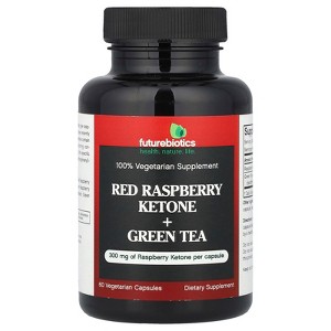 Futurebiotics Red Raspberry Ketone + Green Tea, 60 Vegetarian Capsules - 1 of 4
