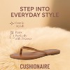 CUSHIONAIRE Cruise Flip Flops for Women Footwear | Vacation Beach Essentials | Casual Sandals with Wide Widths - 3 of 4