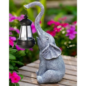 Paaaawaters Elephant Statue for Garden Decor with Gift Appeal - Ideal Gifts for Women, Mom or Birthdays, Beautifully Crafted Outdoor - 1 of 4