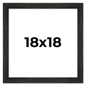PosterPalooza | 18x18 Wide Barnwood Picture Frame, UV Acrylic, 6 Finishes - Grey, Brown, White, and Black - 1 of 4