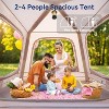 Docred Inflatable Blow Up Tents for Camping,Waterproof Oxford Hot Tent with Manual Pump,Easy Setup Camping Air Tent for Family Glamping - 2 of 4