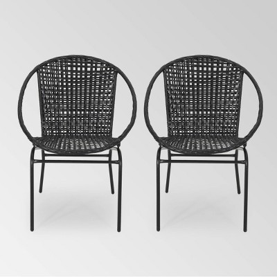 black wicker chair target