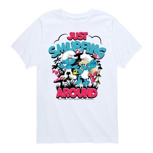 Boys' - Smurfs -  Short Sleeve Graphic T-Shirt - 1 of 4