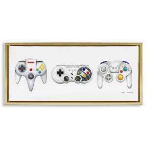 Stupell Industries Vintage Video Game Controllers, 25" x 11" - 1 of 4