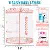 Sorbus 360 Rotating Makeup Organizer - Spinning cosmetics organizer, Adjustable Shelves for Make Up, Perfume & more (Pink) - 3 of 4