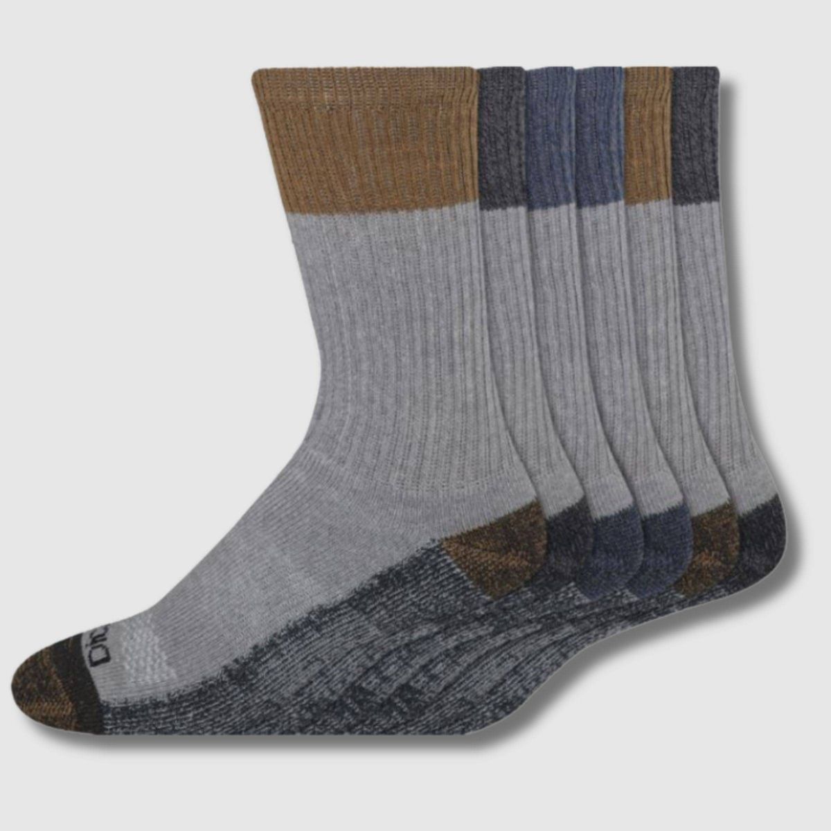 Dickies Men's 6pk Moisture Control Crew Socks - 6-12