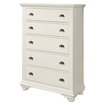 Aiden Cottage 5-Drawer Chest White - Picket House Furnishings