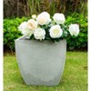 17.7" Kante Lightweight Modern Flared Square Concrete Planter Natural Concrete Gray - Rosemead Home & Garden, Inc. - 2 of 4