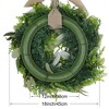 Unique Bargains Christmas Artificial Flower Wreaths with Berries for Front Door and Home Decor - 3 of 4