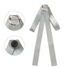 INSPIRE CHIC Women's Ribbon Bowknot Pre-Tied Pin Brooch Ties with Black Rhinestone - 3 of 4