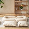 Triple Fold Down Sofa Bed with Adjustable Backrest, Metal Frame Floor Sleeper Chair for Compact Living, Soft Cotton Filling-Baofuwish - 3 of 4