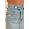 Women's PEARL POCKET DETAIL DENIM SKIRT - Cloud Ten - 4 of 4