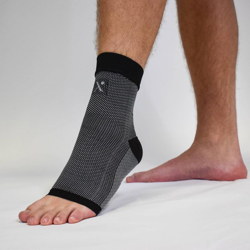 Nufabrx Capsaicin Infused Compression Ankle Sleeve - Gray, 4 of 9