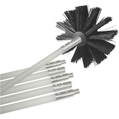 Deflect-O Deflecto Dryer Duct Cleaning Brush Kit 12' White/Black DEFDVBRUSH12K