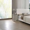 VYNXARIA Sleek Contemporary Nightstand,Perfect for Small Spaces,Silver - 2 of 4