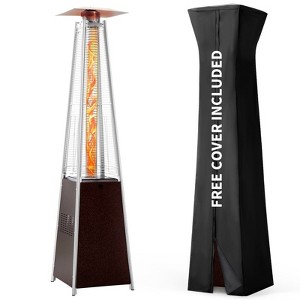 Pamapic 42,000 BTU Residential Propane Patio Heater with Cover - 1 of 4