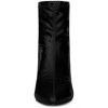 Allegra K Women's Pointy Toe Back Zip Block Heel Ankle Boots - 4 of 4