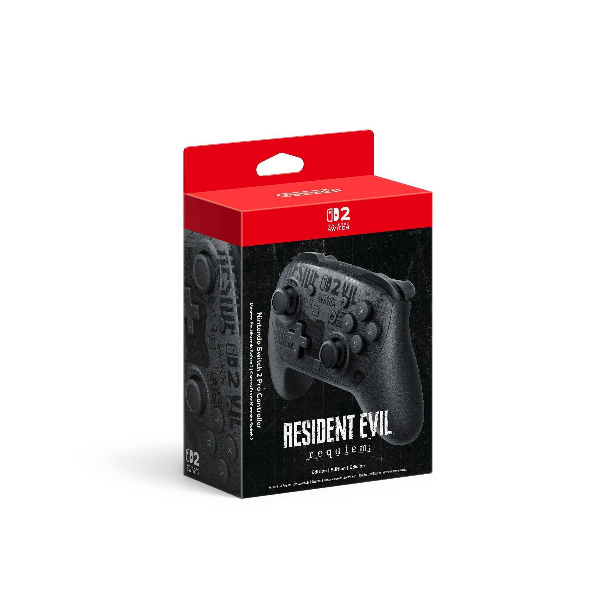 Nintendo Switch 2 Pro Controller Resident Evil Requiem Edition