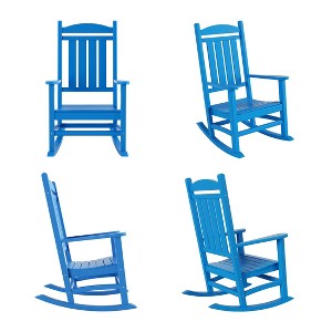 WestinTrends All-Weather Outdoor Patio Poly Classic Porch Rocking Chair (Set of 4) - 1 of 2